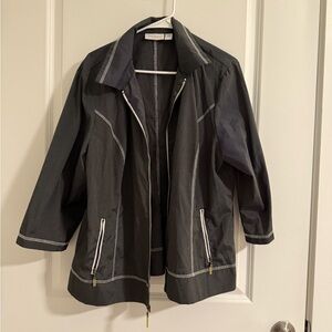 Chico's Charcoal Utility Jacket